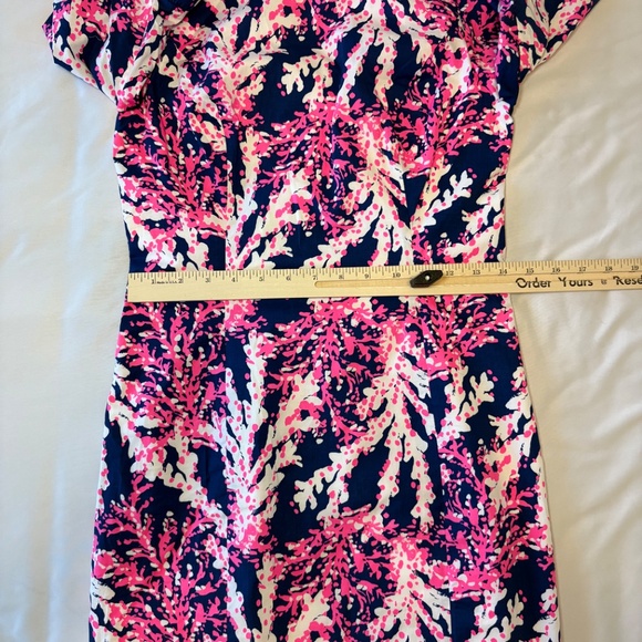 LILLY PULITZER Fiesta Stretch Dress Nauti Navy Beyond the Sea  Size 0 - Picture 5 of 10
